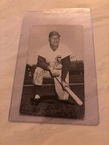 Walt Moryn rare vintage 1960 Chicago Cubs autographed black/white postcard - Picture 1 of 2