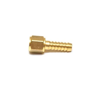 1/4 ID Barb 1/8 Female NPT Thread Straight Hose End Fitting Brass Water Oil Gas - Picture 1 of 8