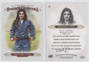 2018 Upper Deck Goodwin Champions Mackenzie Dern #45 Rookie RC