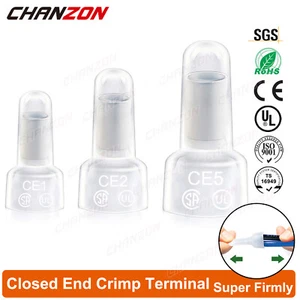 Insulated Closed End Wire Crimp Cap Solder Connectors Terminals CE1 CE2 CE5 - Picture 1 of 10