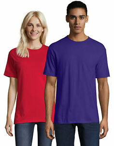 Hanes T Shirt Beefy-T Adult Short Sleeve Mens Womens Soft Premium Cotton Comfort