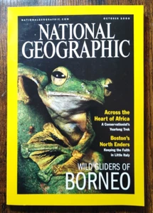 National Geographic Magazine October 2000 Wild Gliders of Borneo Boston's Enders - Picture 1 of 10