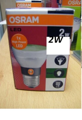 2-Stück-Packung OSRAM Parathom PAR16 2W E27 80312 green - Bild 1 von 2