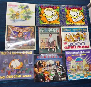 Grande calendario da parete Garfield 1989 e altri 7 calendari sigillati - Foto 1 di 2