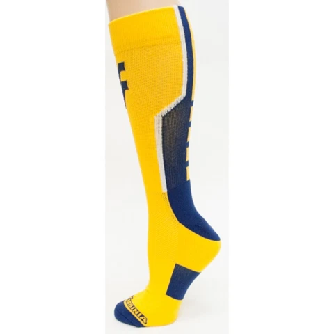 NCAA West Virginia Mountaineers Sport Performance Crew Socks Cover
