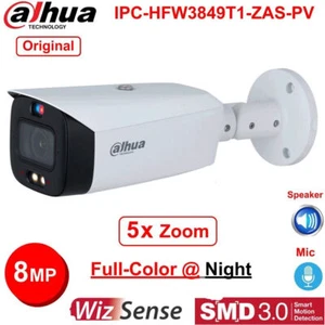 Dahua 8MP IPC-HFW3849T1-ZAS-PV Full-Color 5x Zoom 2-Way Audio SMD TiOC2.0 Camera - Picture 1 of 7