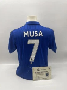 Leicester City Trikot Ahmed Musa signiert Autogramm Fußball England Puma M - Bild 1 von 7