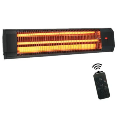 Infrarotheizung KUMTEL MVR-1800 Wandmontage mit Fernbedienung und Timer 1800W