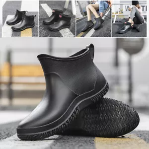 Damen Gartenstiefel Arbeitsstiefel Isoliert Schlamm Regen Wellies Schuhe wasserdicht USA - Bild 1 von 24