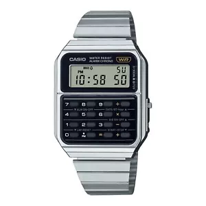 Orologio CASIO CALCULATOR CA-500WE-1AEF Calcolatrice Acciaio Vintage - Foto 1 di 3