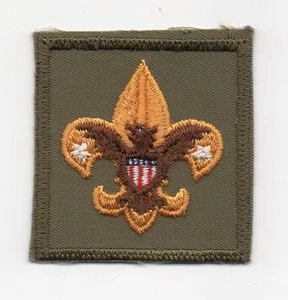 Patch Tenderfoot (1965-71), sergé kaki fin, avec dos en plastique transparent, comme neuf ! - Photo 1/2
