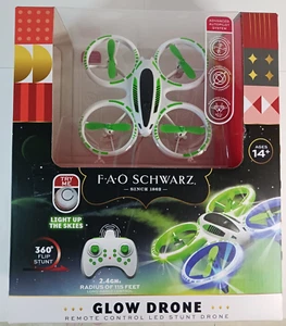 FAO Schwarz RC Glow Up Stunt Drohne LED Lichter Kreisel Stabilisierung Mini Quad - Bild 1 von 4