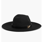 Michael Kors MK Band Bolero Wide Brim Hat, Small/Medium Black, NWT