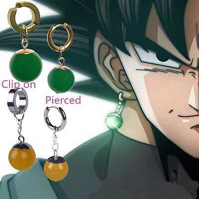 Dragon Ball Z Super Anime Potara Earrings Vegito & Goku Fusion Earring Jewelry • 18.38€