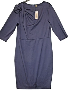 VFSHOW Women's 3XL Navy Blue Wear to Work Office Sheath Dress - Picture 1 of 6