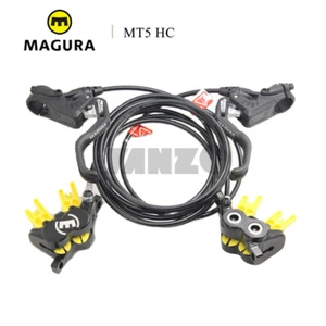 Magura MT5 HC 4 Piston Hydraulic Disc Brakes and Levers - Front & Rear-OE - Picture 1 of 5