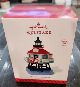 2014 Hallmark Holiday Lighthouse 3rd in Series Magic Light Keepsake Ornament JO - Picture 1 of 2