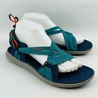 Womens 10 Columbia Sandals Petrol Blue Zing Strappy Outdoor Sport BL0102-403