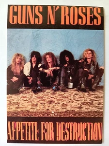 Postal Guns N Roses Appetite For Destruction 1990 vintage - Imagen 1 de 2