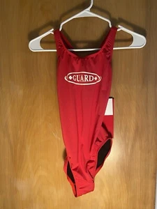 NWT Lifeguard Red One Piece Swim Suit Size - Picture 1 of 4