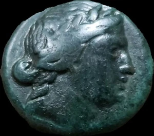 Moesia, Kallatis Æ 24mm. Atha-, magistrate 300 - 200 BC. Laureate Head Of Apollo - Picture 1 of 4