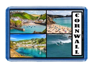 Imán para nevera de Cornualles - Tamaño grande (7 cm x 4,5 cm) - Gran idea de regalo - Turismo - Imagen 1 de 1