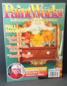PaintWork Magazine October 1997 Halloween Home Decor Patterns Intact - Picture 1 of 4