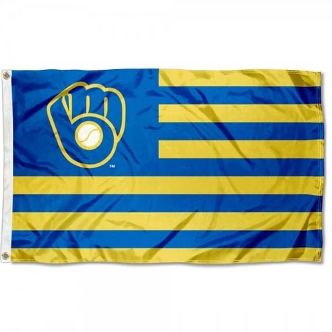 Milwaukee Brewers Flag 3x5ft Banner Polyester Baseball World Series brewers014 Cover
