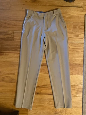 Брюки для гольфа брюки Izod молодежный размер 16 желтовато-коричневые полиэстер талия 28 внутренний шов 29 - Изображение 1 из 3