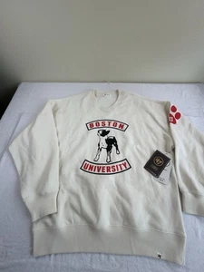 Boston University Terriers 47 Brand Sz Med Wmns Crew Sweatshirt $85 On Tags - Picture 1 of 8