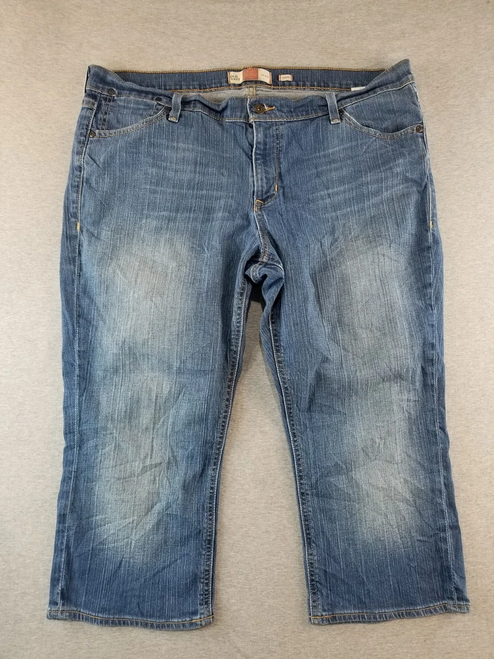 Old Navy Jeans Women's Sz 18 VTG Low Waist Capri Med Wash Normcore Cute Stylish - Image 1 of 4