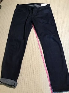 Rag & Bone Slim Fit 2 Dark Wash Selvedge Jeans 36x32 - Picture 1 of 6