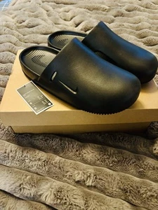 Nike Mules SZ M8/W9-Black Comes W/Box & Tag- Missing Back Attachment - Picture 1 of 6