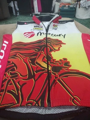 Cycling Vest By Giordana Front Zip Lightly Lined - Image 1 of 4