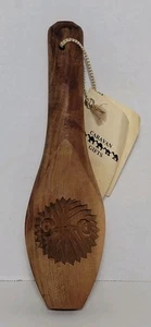Caravan Gifts Damascus Wooden Cookie Mold Spoon Scoop Apricot Wood Ma'amool - Picture 1 of 12