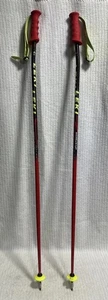 LEKI Worldcup HTS 6.5 Series Ski Poles 125cm Red Racing World Cup - Picture 1 of 9