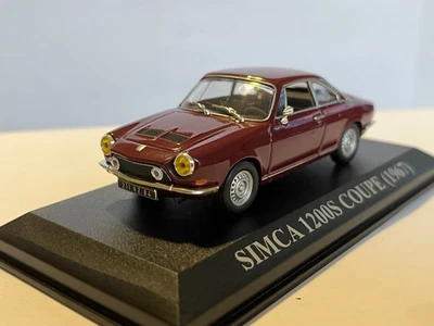 VOITURE SIMCA 1200 S COUPE 1967 BORDEAUX 1/43 IXO ALTAYA NOS CHERES VOITURES D'A - Photo 1/4