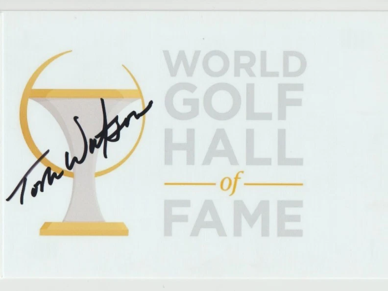 Foto 4x6 autografiada firmada por Tom Watson leyenda del golf del PGA Tour Foto 1 de 1