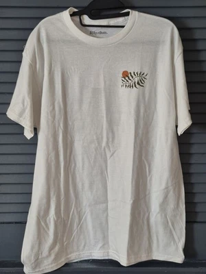 Camiseta Rhythm Clásica Vintage Blanca Talla Grande 100% Algodón Nueva con Etiquetas Foto 1 de 3