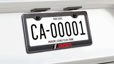 Marco de matrícula de fibra de carbono IMSA Lexus Racing BMW Acura Audi AMG Porsche Foto 1 de 4