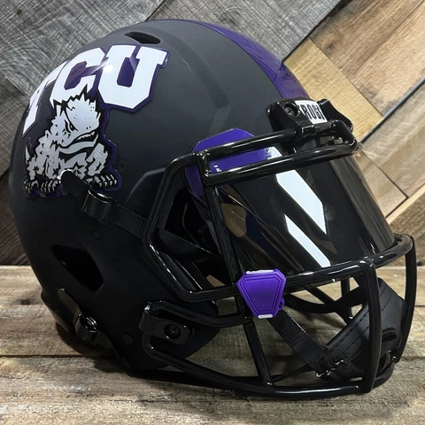 TCU HORNED FROGS NCAA Riddell SPEED Full Size Gameday REPLICA Football Helmet Cover