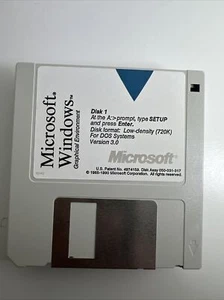 Microsoft Windows Graphical Windows 3.5" disks Lot Vintage - Picture 1 of 12