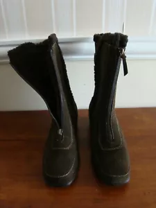 Zapatos para mujer Karen Scott talla 7 M marrón gamuza sintética botas cortas piel sintética interior - Imagen 1 de 9