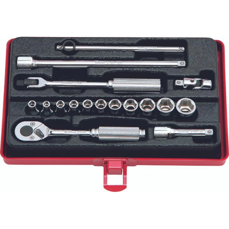 Koken 2261M 1/4 Inch Sq. Dr. Socket Set 6 Point 17 Pieces - Image 1 of 1