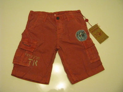 NEW AUTHENTIC True Religion Brand Jeans Boys 14  Cargo Shorts Salmon Red $ 108 - Image 1 of 4