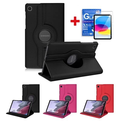 TMAN For Samsung Galaxy Tab A7 Lite 8.7" T220 Folio 360 Rotated Stand PU Leather Case