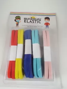 Colored Elastic For Homemade Masks Maskmate 25 Yards 5 Each Color - Picture 1 of 3