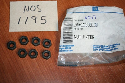 Genuine GM Engine Oil Pan Nut Qty.7 84-00 4.3L 5.0L 5.7L ( 6.2L Diesel ) E - Image 1 of 2