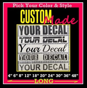 Custom Personalized Vinyl Lettering Name Decal Sticker Bus Truck Boat Golf Car - Picture 1 of 11