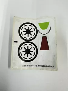 Lego Genuine Sticker Sheet for Set 7674 V-19 Torrent 63214 4528314 2008 - Picture 1 of 6